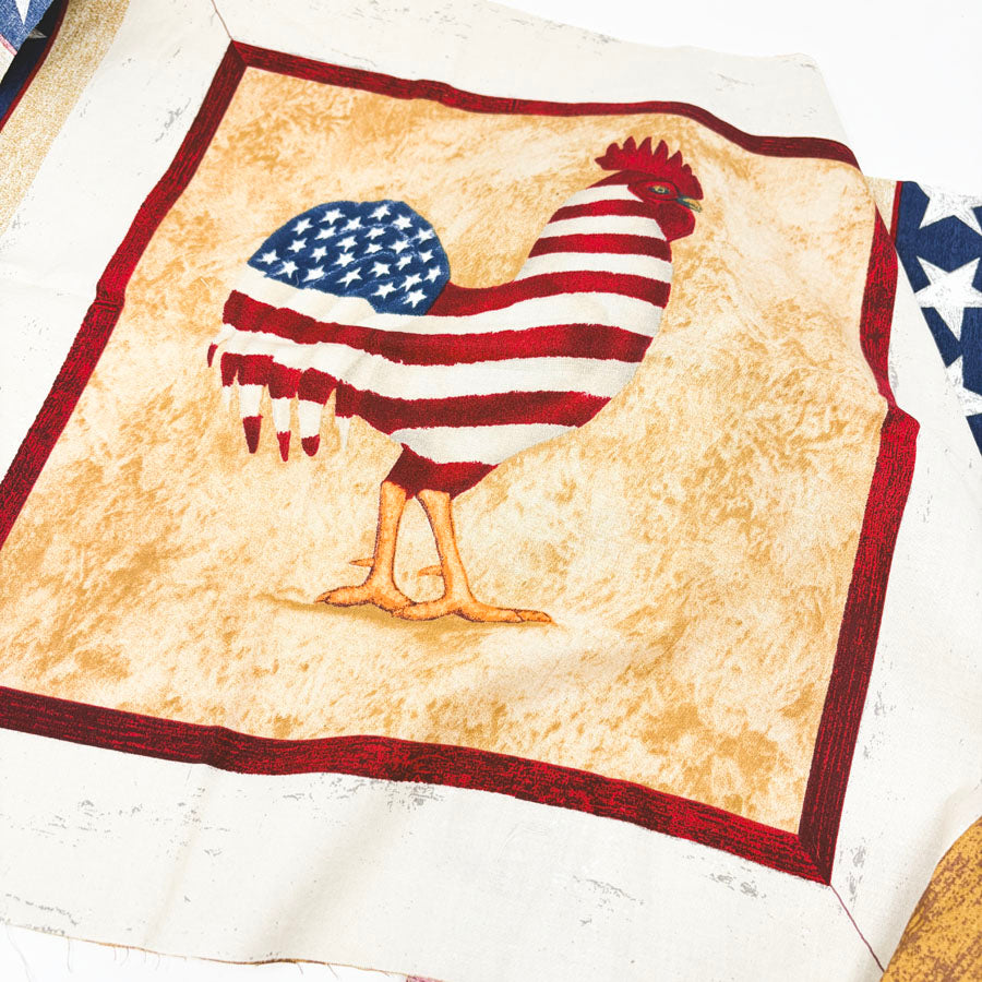 44" x 18" Daisy Kingdom Yankee Doodle Doo Rooster Pillow Panel