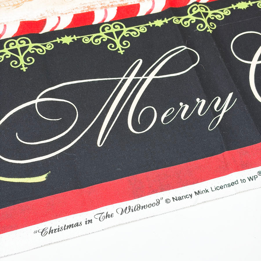 25" x 44" Christmas in the Wildwood Door Wall Hanging by Nancy Mink