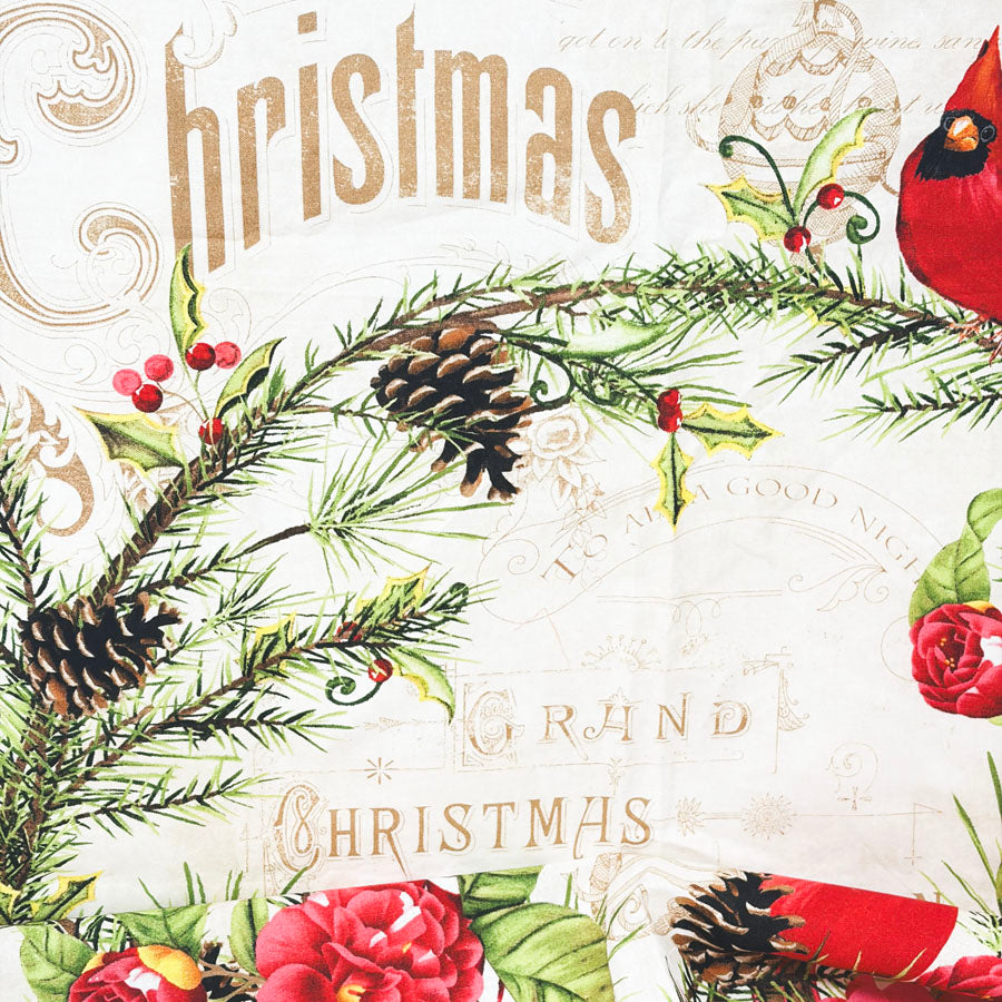 25" x 44" Christmas in the Wildwood Door Wall Hanging by Nancy Mink