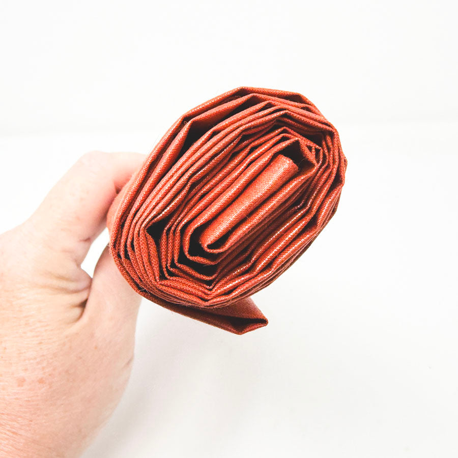 46" x 24" Terra Cotta Coated Fabric