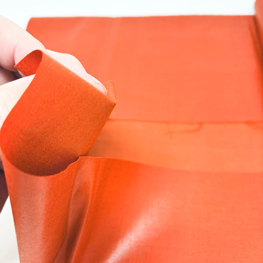 46" x 24" Terra Cotta Coated Fabric