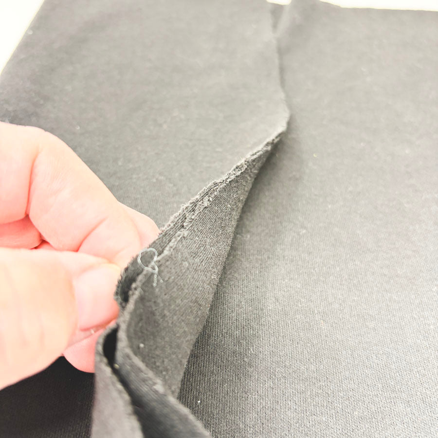 28" x 56" Black Stretch Jersey Fabric