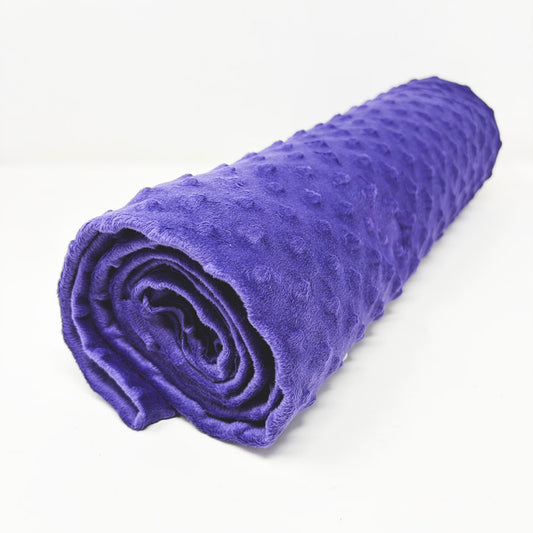 60" x 1.5 yds Purple Minky Fabric