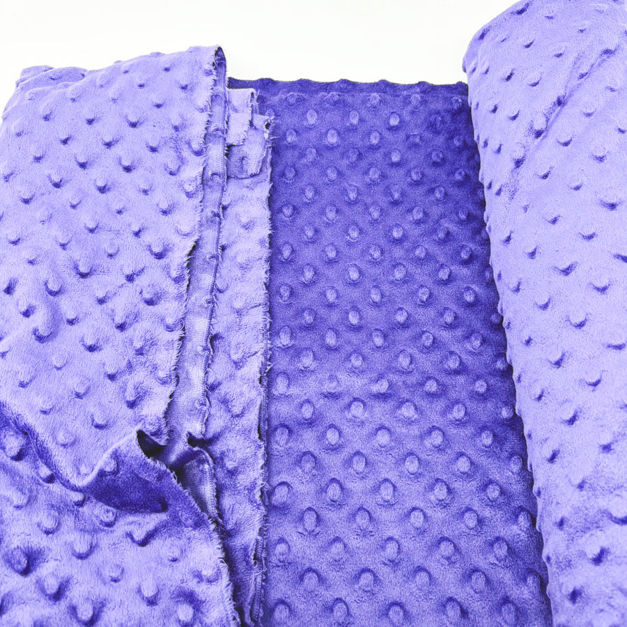 60" x 1.5 yds Purple Minky Fabric
