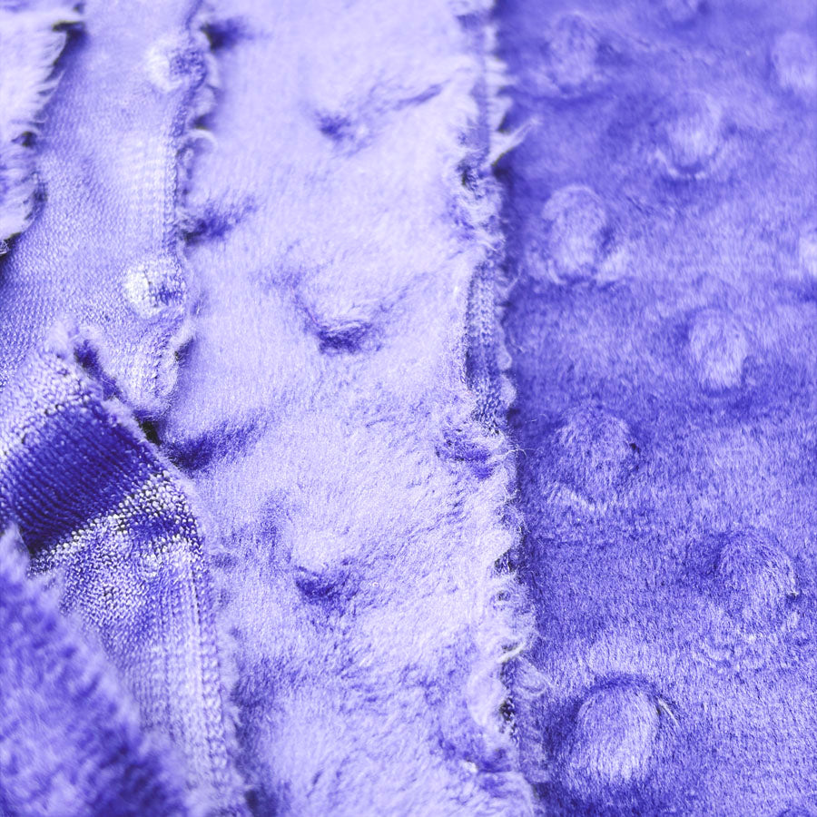 60" x 1.5 yds Purple Minky Fabric