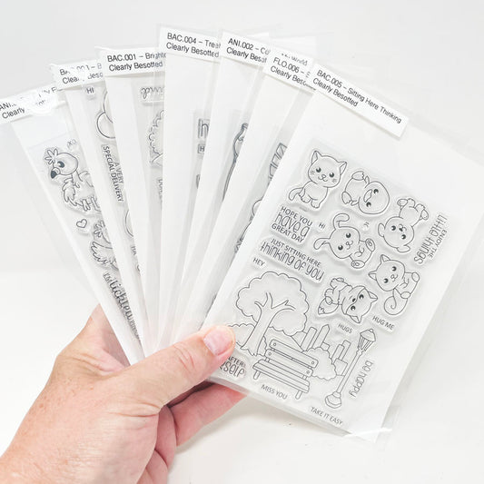 Clearly Besotted Cute Clear Stamps - Pick a Design
