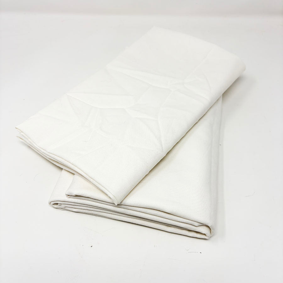 White Cotton Blend Fabric - Pick a Size