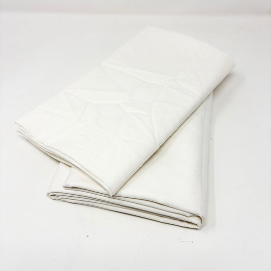 White Cotton Blend Fabric - Pick a Size
