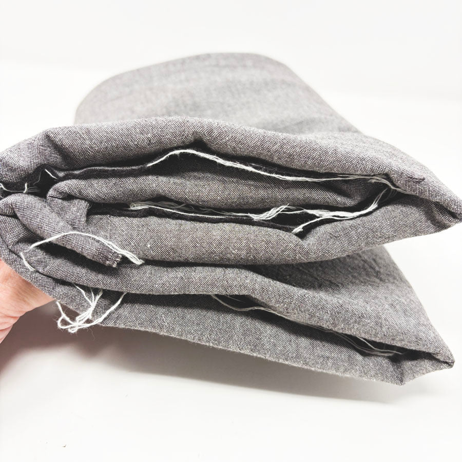 42" x 175" Heathered Gray Cotton Fabric