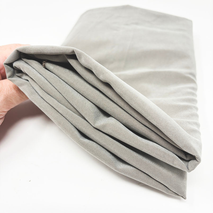 45" x 44" Grey Green Brushed Microfiber Fabric - Lightweight