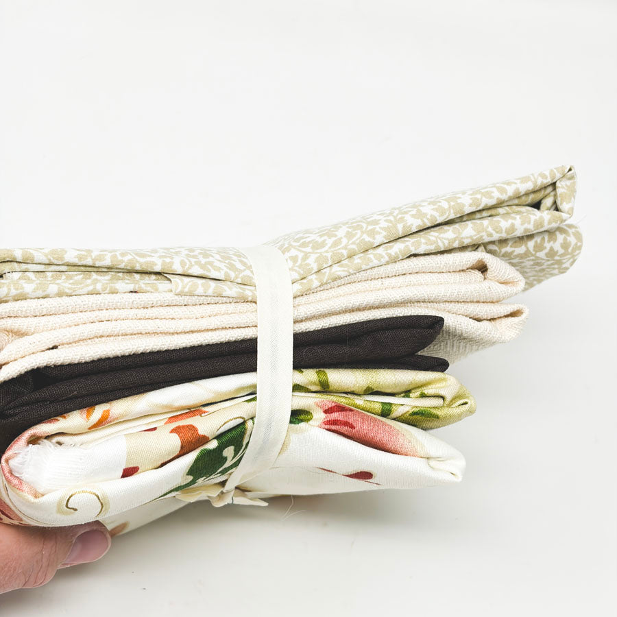 Neutral & Pattern Fabric Bundle