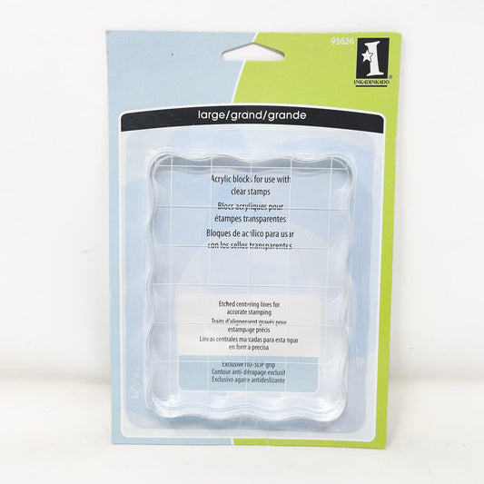 Inkadinkado Large Clear Acrylic Block