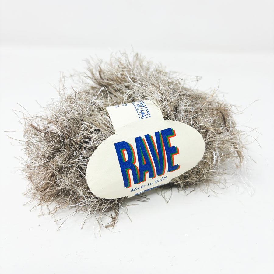Rave Silver Eyelash Yarn