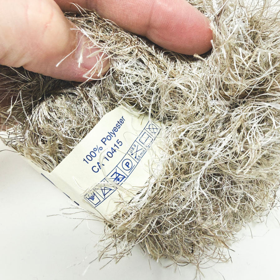 Rave Silver Eyelash Yarn