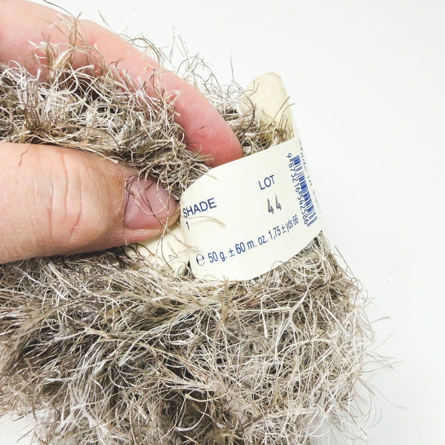 Rave Silver Eyelash Yarn