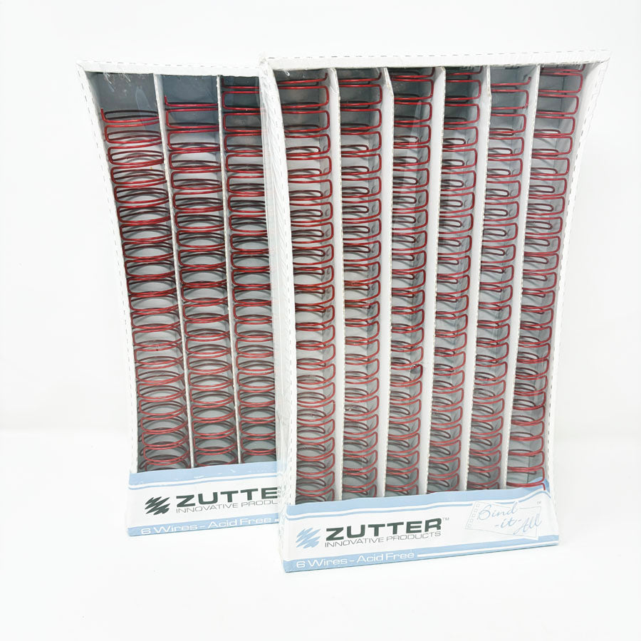 Zutter Red Metal Binding Coils - Pick a Size
