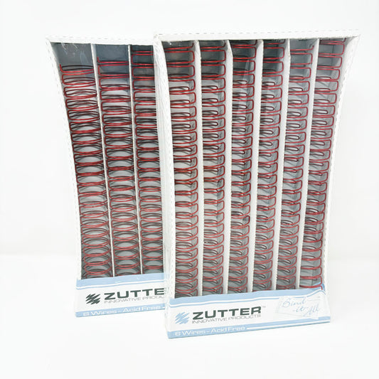Zutter Red Metal Binding Coils - Pick a Size