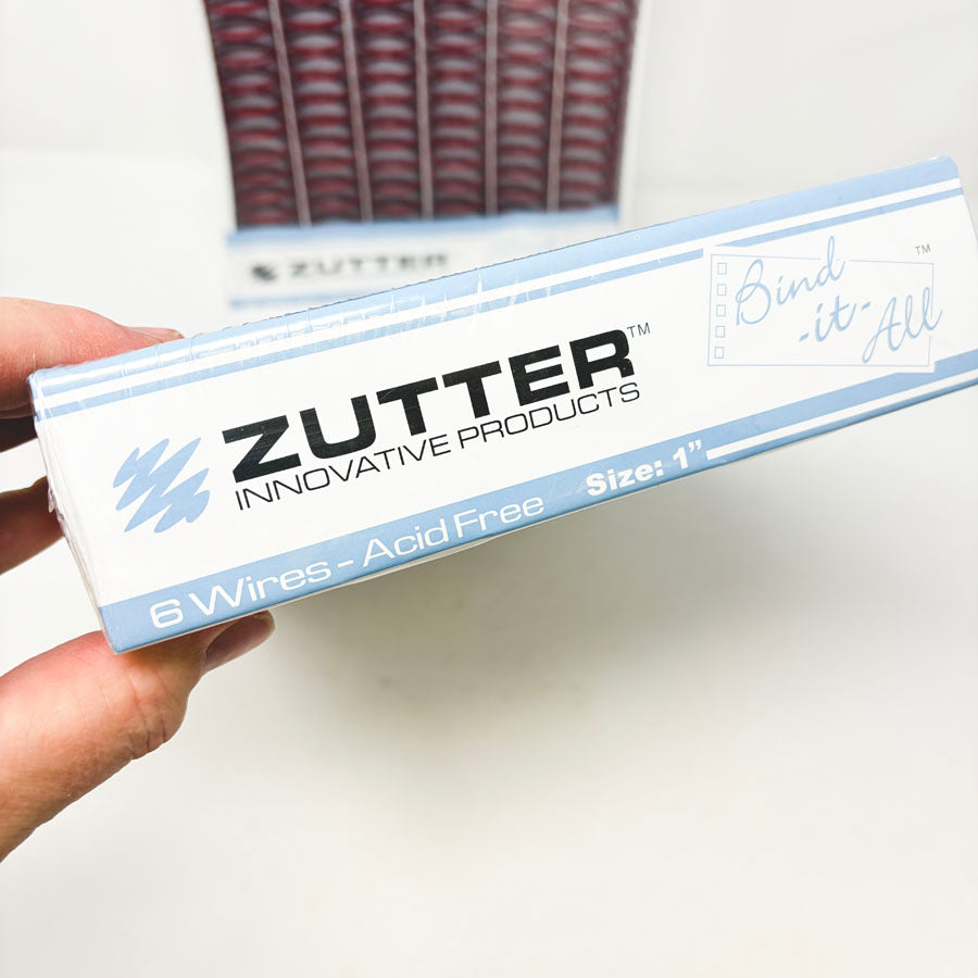 Zutter Red Metal Binding Coils - Pick a Size