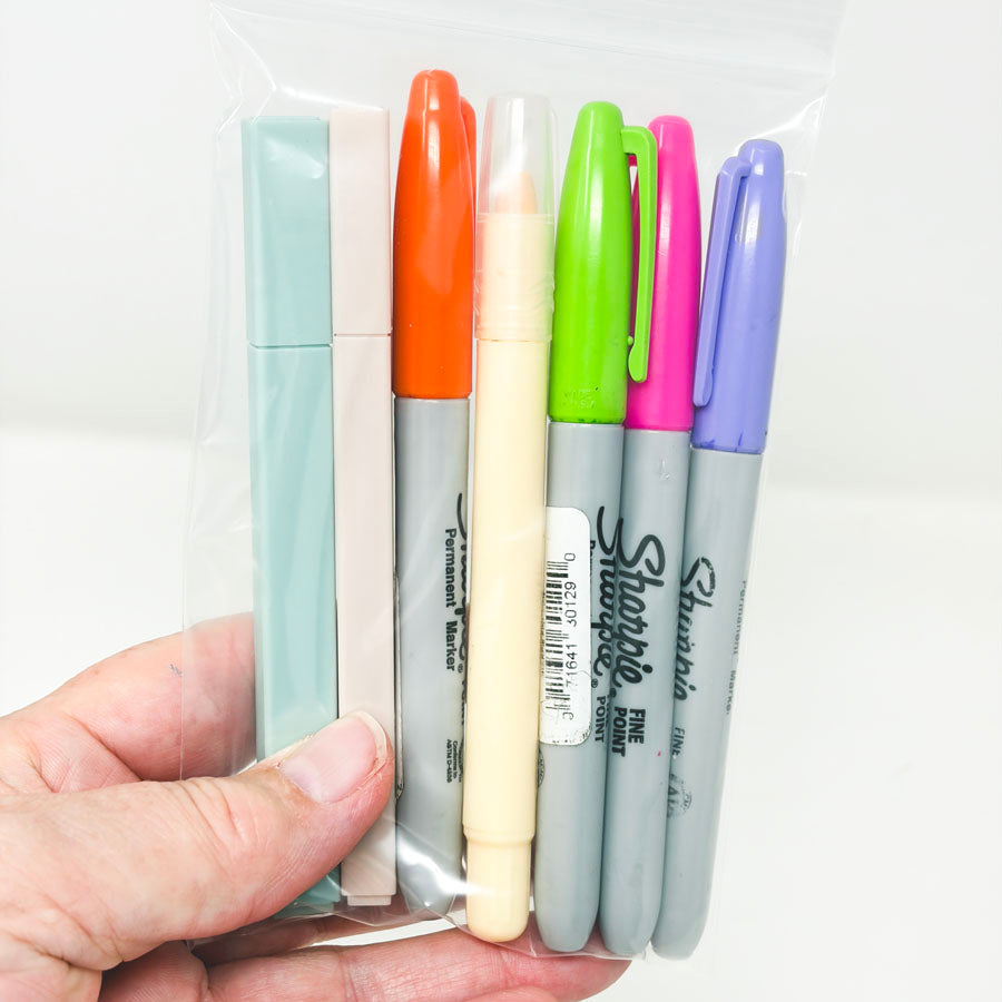 Bundle of Journal Markers & Crayon