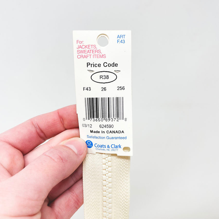 Coats Sport Zipper - Cream