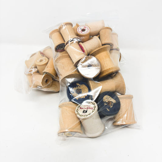 Large Bundle of Wooden Spools- You Choose