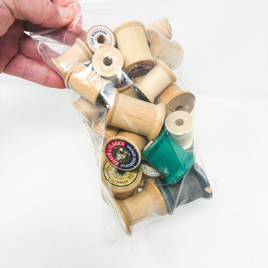 Large Bundle of Wooden Spools- You Choose