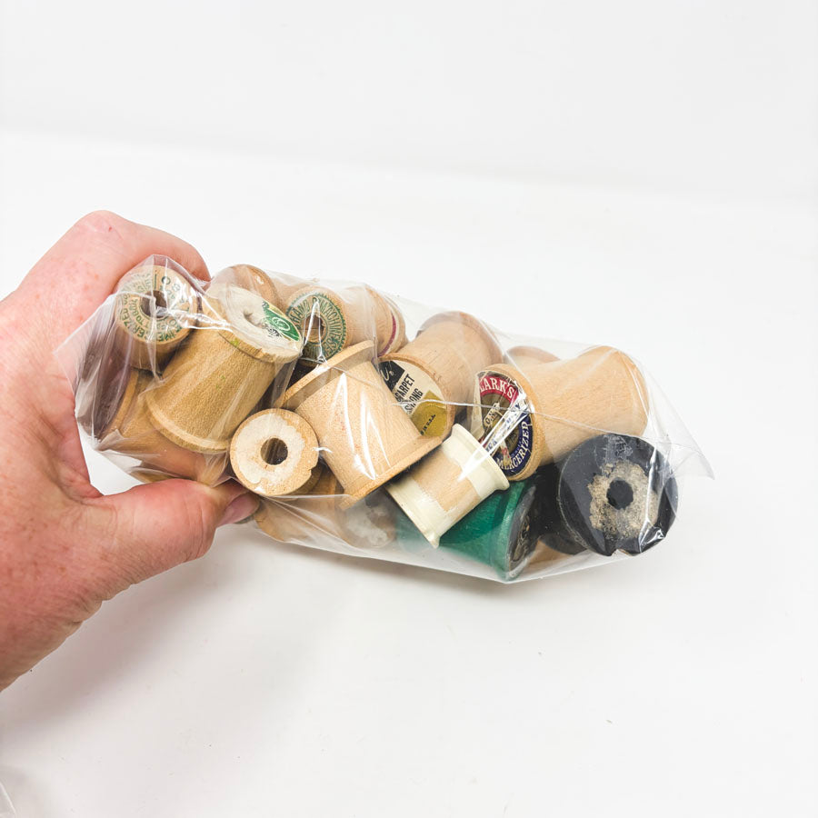 Large Bundle of Wooden Spools- You Choose