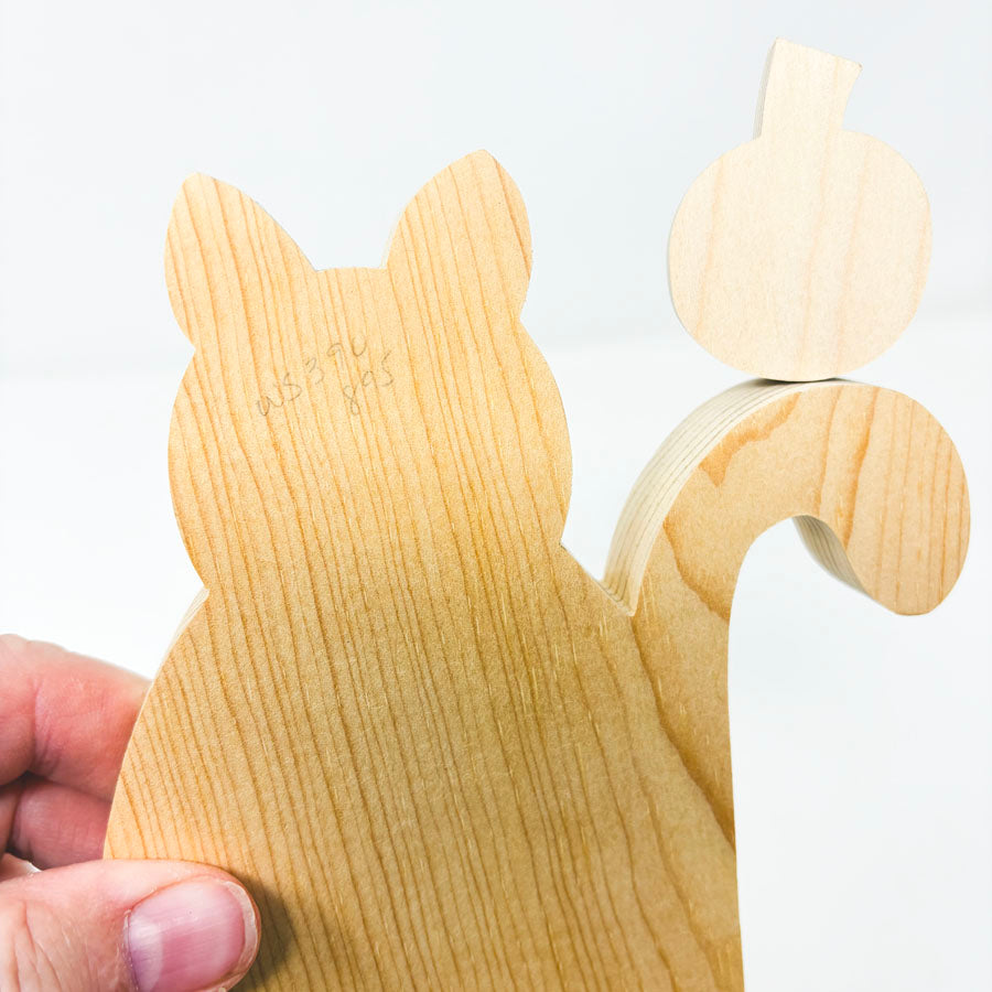 Cat Decor- Unfinished Wood