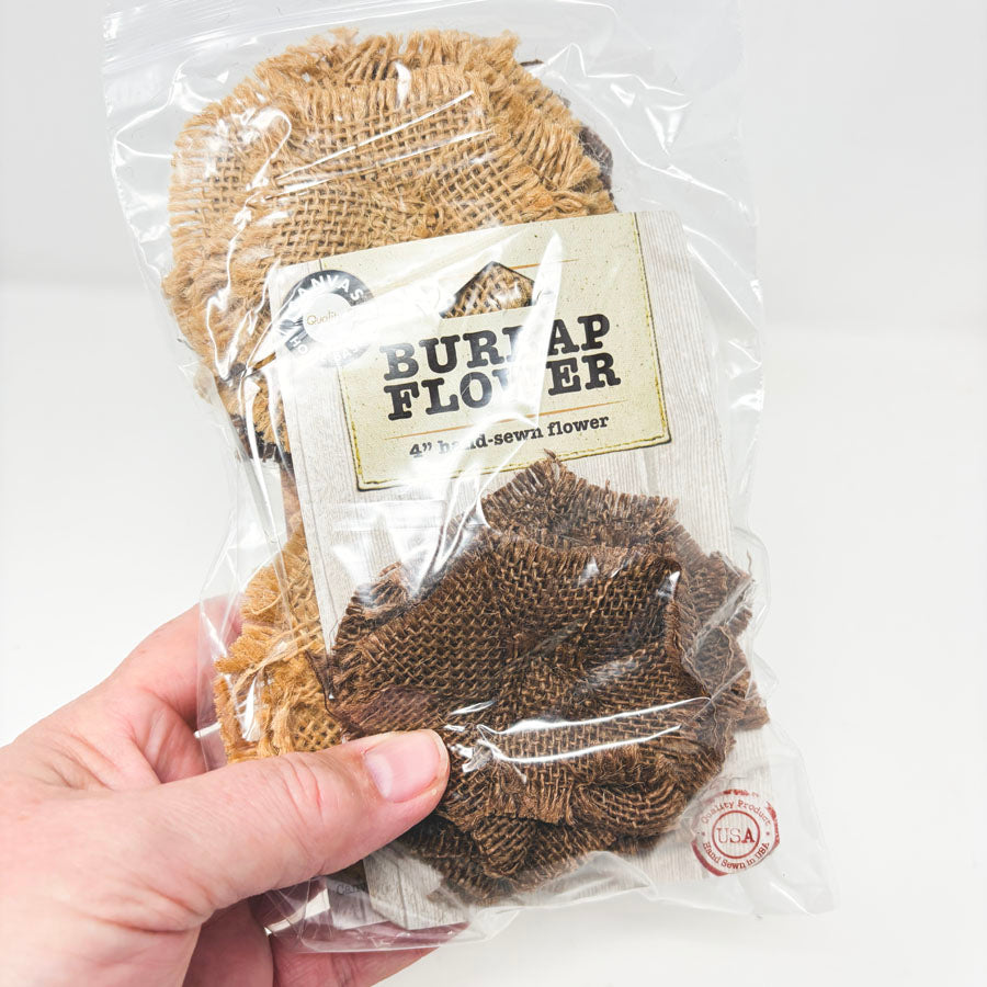 Burlap Flower Bundle