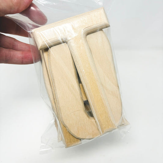 Large Unfinished Wood Alphabet Variety Bundle