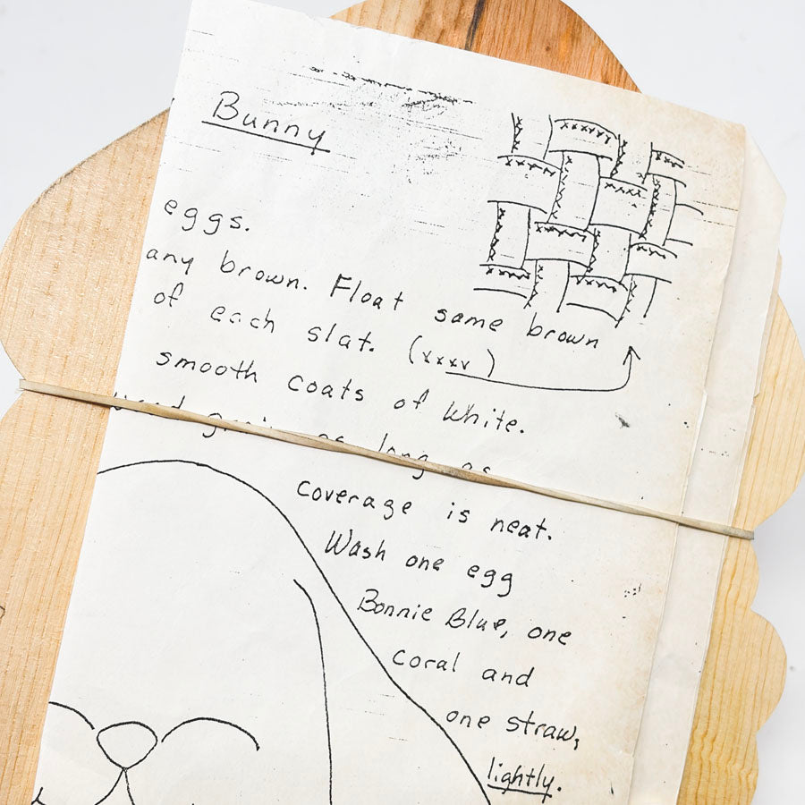 Giggles-Happy Bunny Unfinished Wooden Cutout w/ Instructions