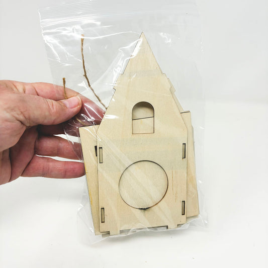 Unfinished Wood Hanging House Kit