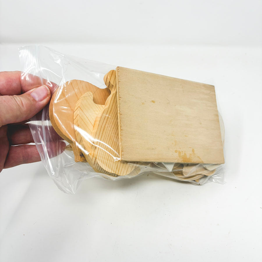 Assorted Large Bags Unfinished Wood Shapes- You Choose