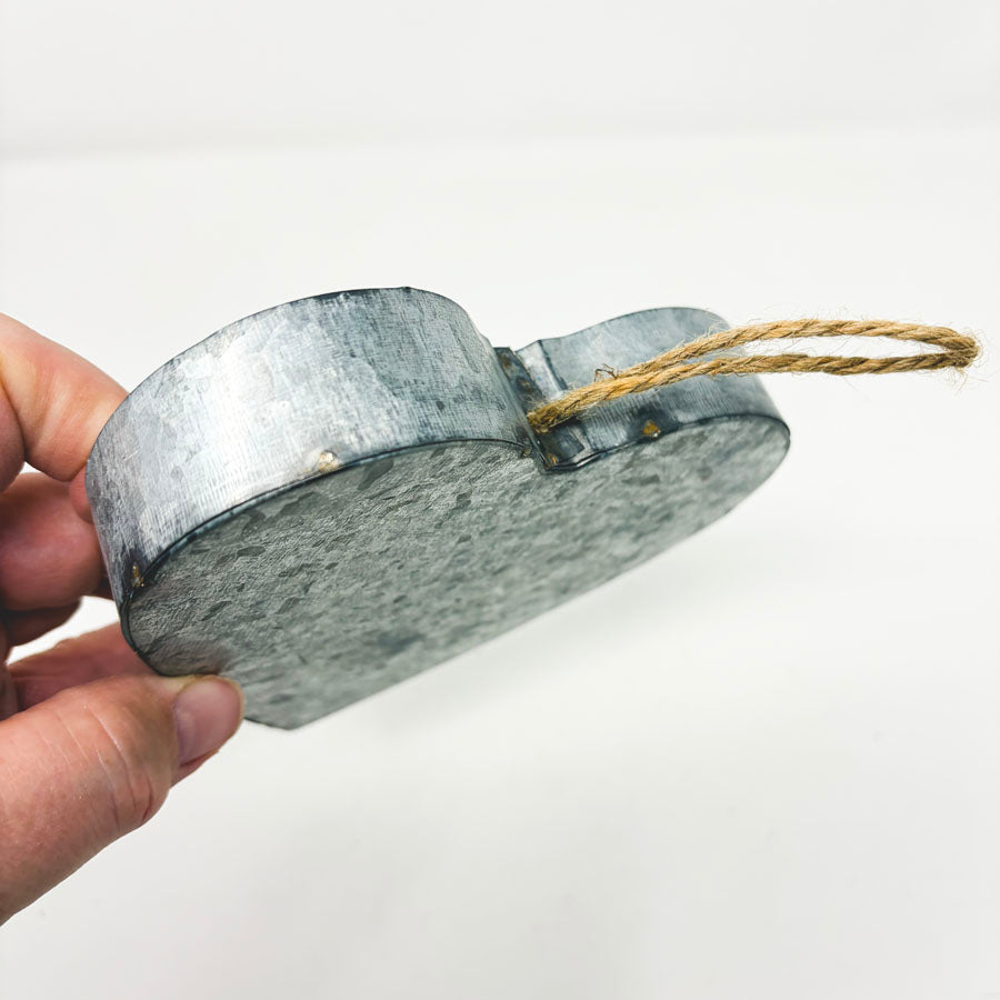 Galvanized Metal Heart Home Decor