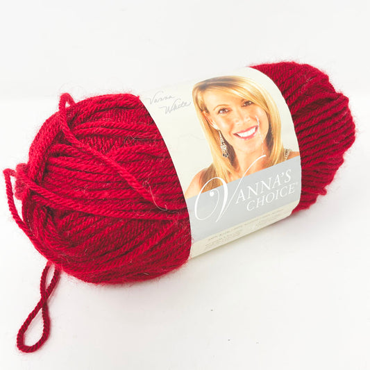 Lion Brand Vanna's Choice Acrylic Yarn - Cranberry