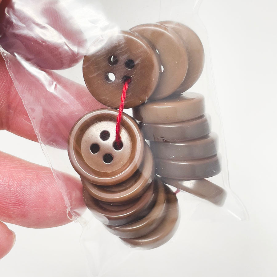 Thick Brown Button Bundle