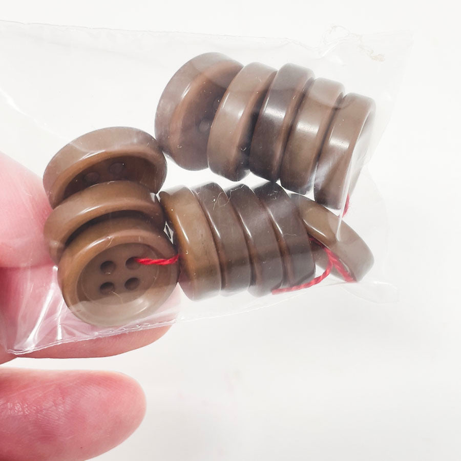 Thick Brown Button Bundle