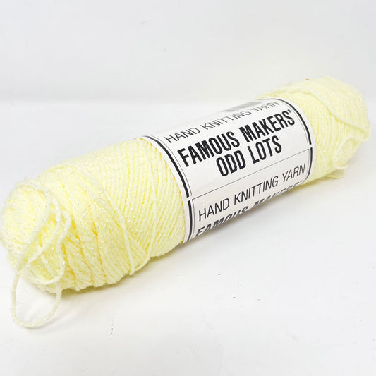 Famous Makers' Odd Lots Hand Knitting Yarn - Yellow Shimmer