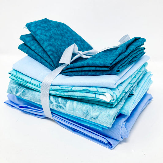 Shades of Blue Fabric Bundle
