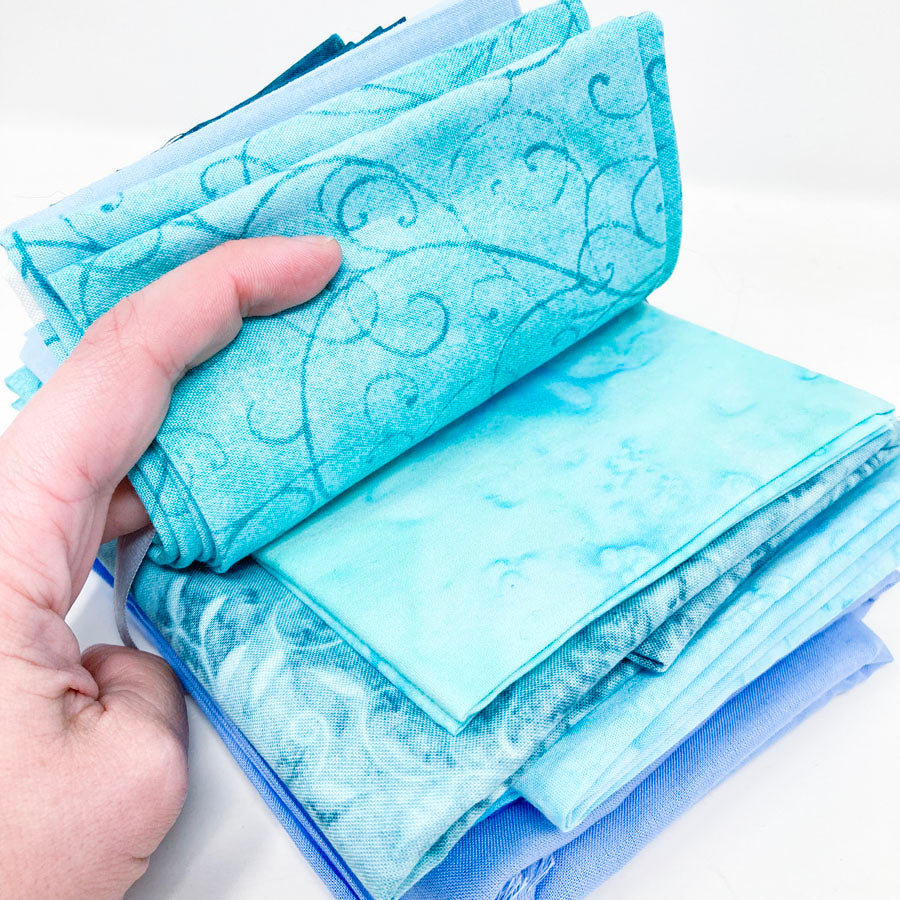 Shades of Blue Fabric Bundle