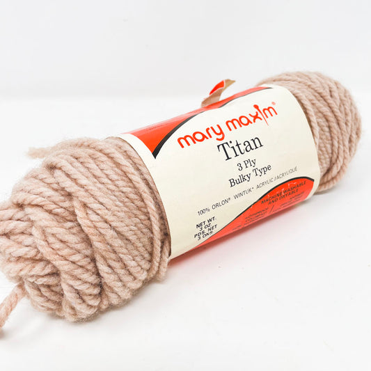 Mary Maxim Titan 3-Ply Yarn - Tan