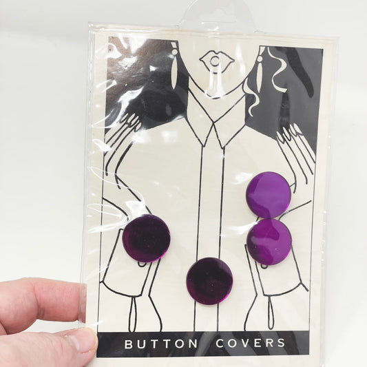 Reflective Purple Button Covers