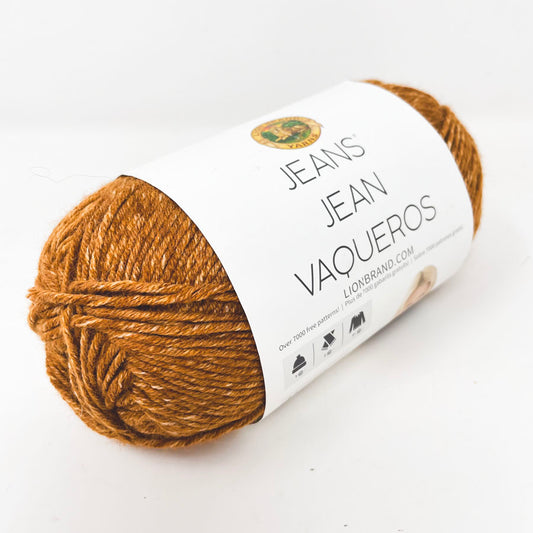 Lion Brand Jeans Colors Acrylic Yarn - Top Stitch