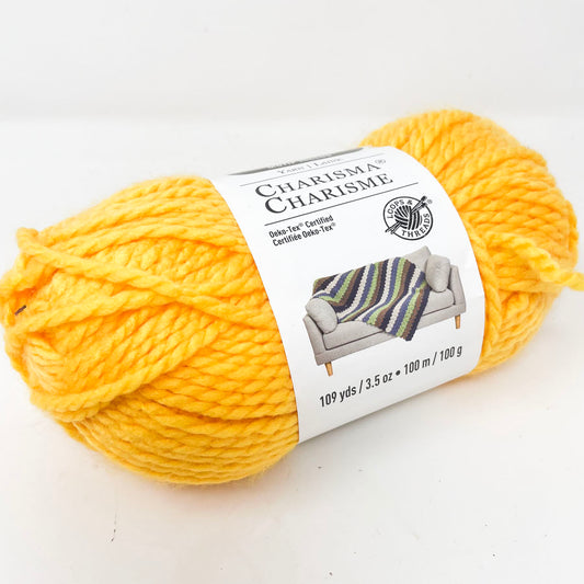 Loops & Thread Charisma Acrylic Yarn - Yellow