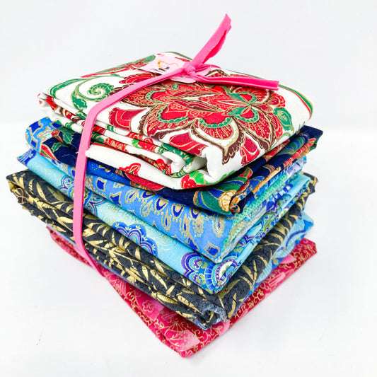 Patterns with Gold Fabric Bundle