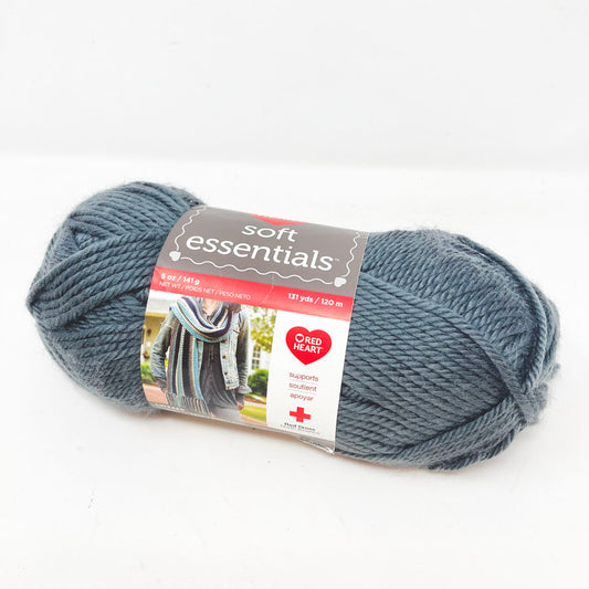 Red Heart Soft Essentials Yarn - Charcoal