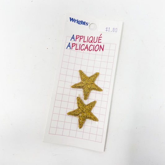 Small - Two Gold Star Patches