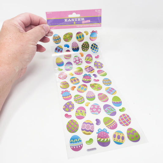 Clear Easter Egg Sticker Sheet