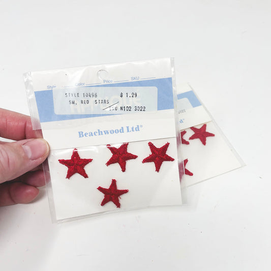 Beachwood Four Red Star Patches Pack