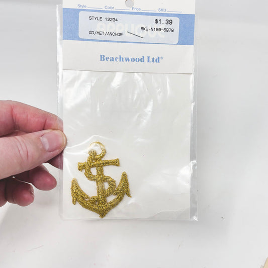Gold Anchor Patch